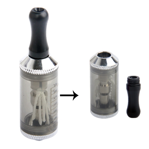 CE9 5ML Cotton-free Detachable E-Cigarette Atomizer with A Scale (Grey) - Click Image to Close